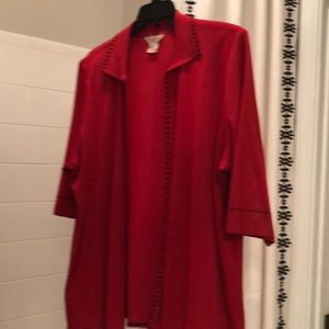 Mistook exclusively red jacket with short sleeves